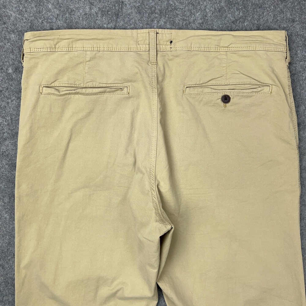 American Eagle Pants Mens 34x34 Tan Khaki Relaxed‎ Straight Chino Cotton Classic - Picture 9 of 12